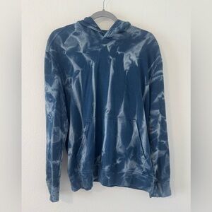 John Varvatos Star U.S.A. Akron Tie Dye Pullover Hoodie Blue Size Medium